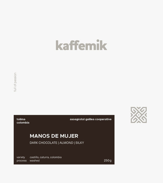 MANOS DE MUJER | Colombia | Washed - kaffemikHazelnut | CaramelKaffeebohnen